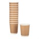 Vaso doble pared para bebidas calientes papel kraft Fiesta 225ml (Caja 25)