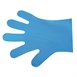 Guantes compostables de preparación de alimentos  Vegware tamaño mediano azules (Caja 2400)