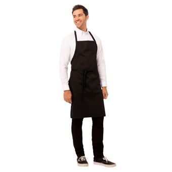Delantal con peto ajustable Chef Works negro