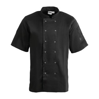Chaqueta cocina Whites Vegas manga corta negra