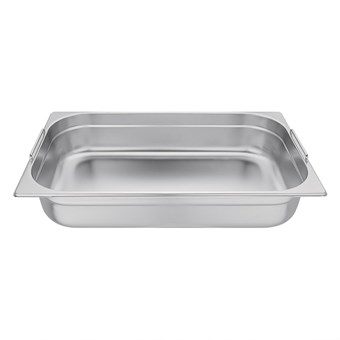 Recipiente con asas Gastronorm acero inoxidable tamaño completo 100mm Vogue