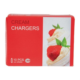 Recargas para sifón de crema Vogue. Caja de 10