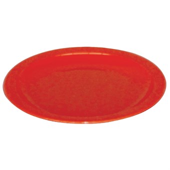 Platos policarbonato Kristallon 230mm rojos
