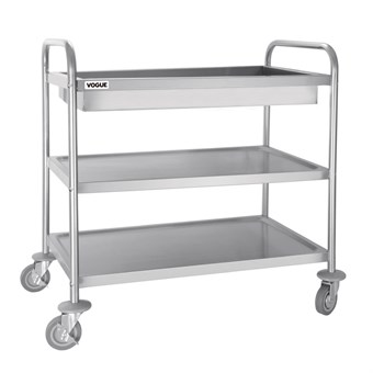 Carrito Vogue para cubertería con tres niveles