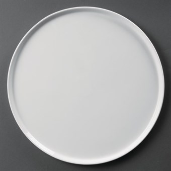 Platos de pizza blancos 330mm Olympia