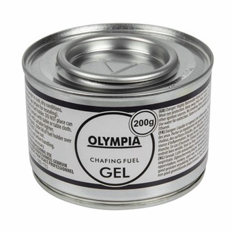 Combustible en gel para chafing dish 200g Olympia