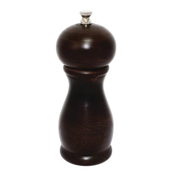 Molinillo de pimienta sal de madera oscura 150mm Olympia