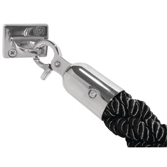 Cordón para barrera Bolero trenzado negro