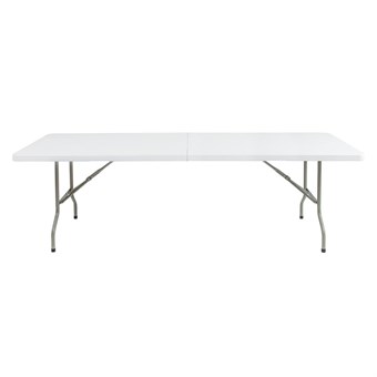 Mesa plegable al centro Bolero blanca 243cm