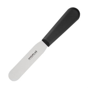 Cuchillo espátula con hoja recta Hygiplas 10cm negro