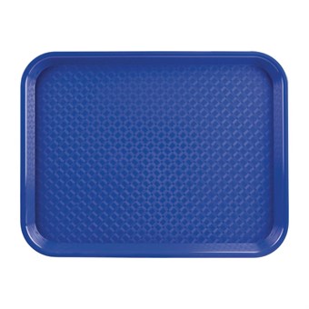Bandeja de plástico para fast food Kristallon grande azul
