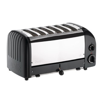 Tostadora para pan 6 rebanadas negra Dualit