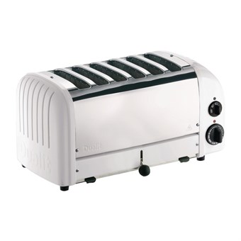 Tostadora para pan 6 rebanadas blanca Dualit