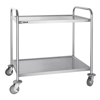 Carro de acero inox Vogue 2 estantes
