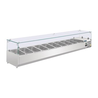 Vitrina frigorífica para ingredientes Polar Serie G 10 cubetas GN1/4