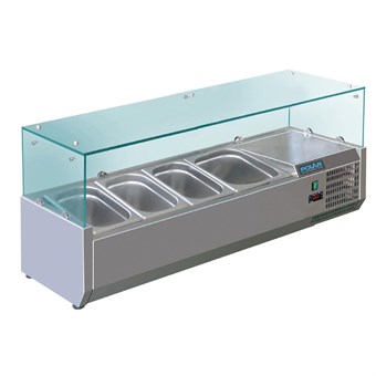 Vitrina refrigerada Polar Serie G 4 cubetas Gastronorm