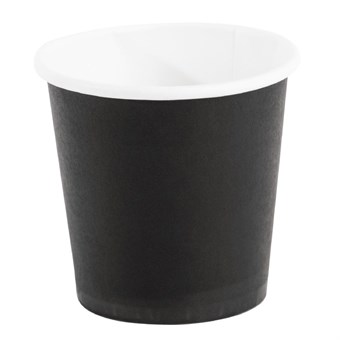 Vasos desechables para espresso negros Fiesta 114ml x50