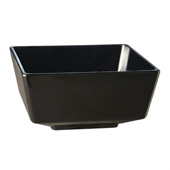 Bol cuadrado APS Float negro 190mm