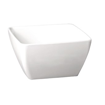 Bol cuadrado de melamina APS Pure blanco 90mm