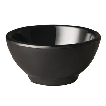 Bol redondo de melamina APS Pure negro 90mm