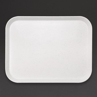 Bandeja de fibra vidrio Kristallon efecto de granito 457 x 356mm