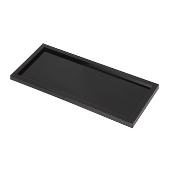Bandeja de presentación para cuarto de baño negra