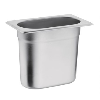 Recipiente Gastronorm acero inoxidable tamaño un noveno 150mm Vogue