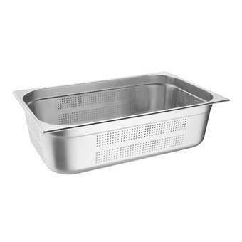 Recipiente Gastronorm acero inoxidable perforado tamaño completo 150mm Vogue