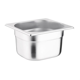 Recipiente Gastronorm acero inoxidable tamaño un sexto 100mm Vogue