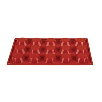 Molde de tartaleta de silicona x15 Pavoni