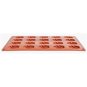 Molde de mini madalenas antiadherente de silicona x20 Pavoni