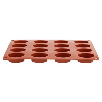 Molde ovalado de silicona x16 Pavoni