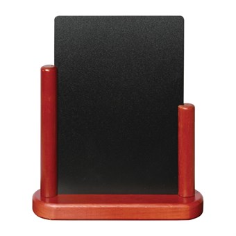 Pizarra de mesa elegante Securit acabado caoba 280 x 200mm