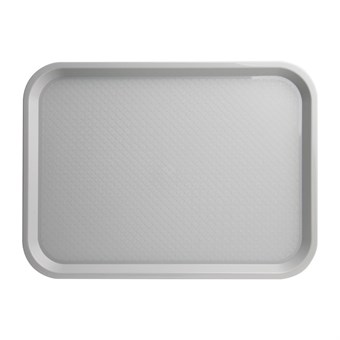 Bandeja de plástico para fast food Kristallon grande gris
