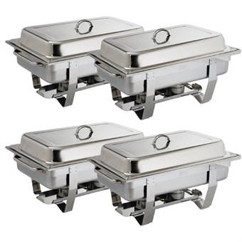 Juego de cuatro chafing dish Milán Olympia