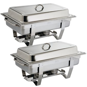 Juego de dos chafing dish Milán Olympia