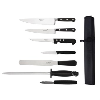 Juego de cuchillos y estuche Deglon Sabatier 7 piezas