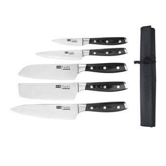 Juego 5 cuchillos Tsuki y estuche