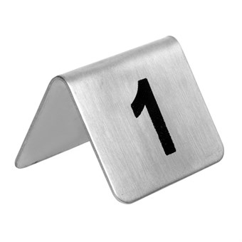 Números de mesa de acero inox Olympia 1-10