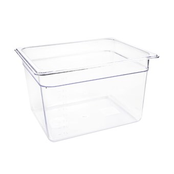Contenedor Gastronorm GN1/2 policarbonato transparente 200mm Vogue
