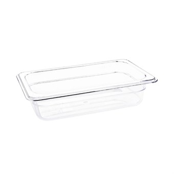 Contenedor Gastronorm GN1/4 policarbonato transparente 65mm Vogue