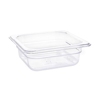 Contenedor Gastronorm GN1/6 policarbonato transparente 65mm Vogue
