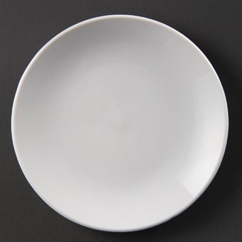 Platos llanos sin borde Olympia blancos 150mm