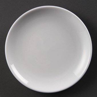 Platos llanos sin borde Olympia blancos 180mm