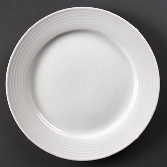 Platos llanos borde ancho Olympia Linear 250mm
