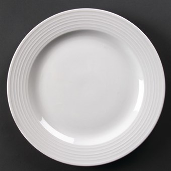 Platos llanos borde ancho Olympia Linear 310mm