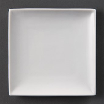 Platos cuadrados sin borde Olympia 140mm