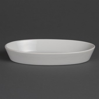 Fuentes ovaladas blancas Olympia 195 x 110mm