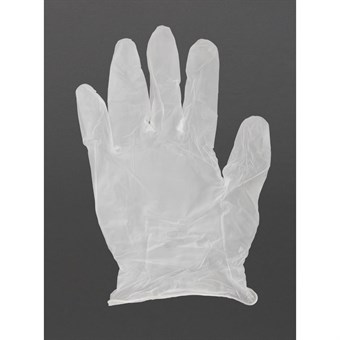 Guantes de vinilo sin polvo Vogue transparentes