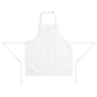 Delantal con peto para niños Whites blanco